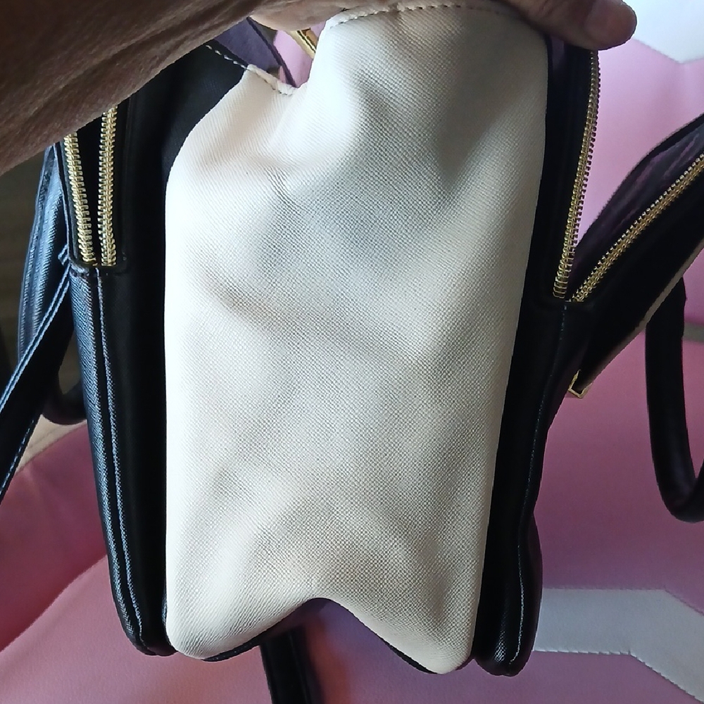 Betsey Johnson Black and White Satchel - Picture 8 of 14